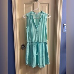Aritzia Babaton 100% silk light blue benedict dress size small